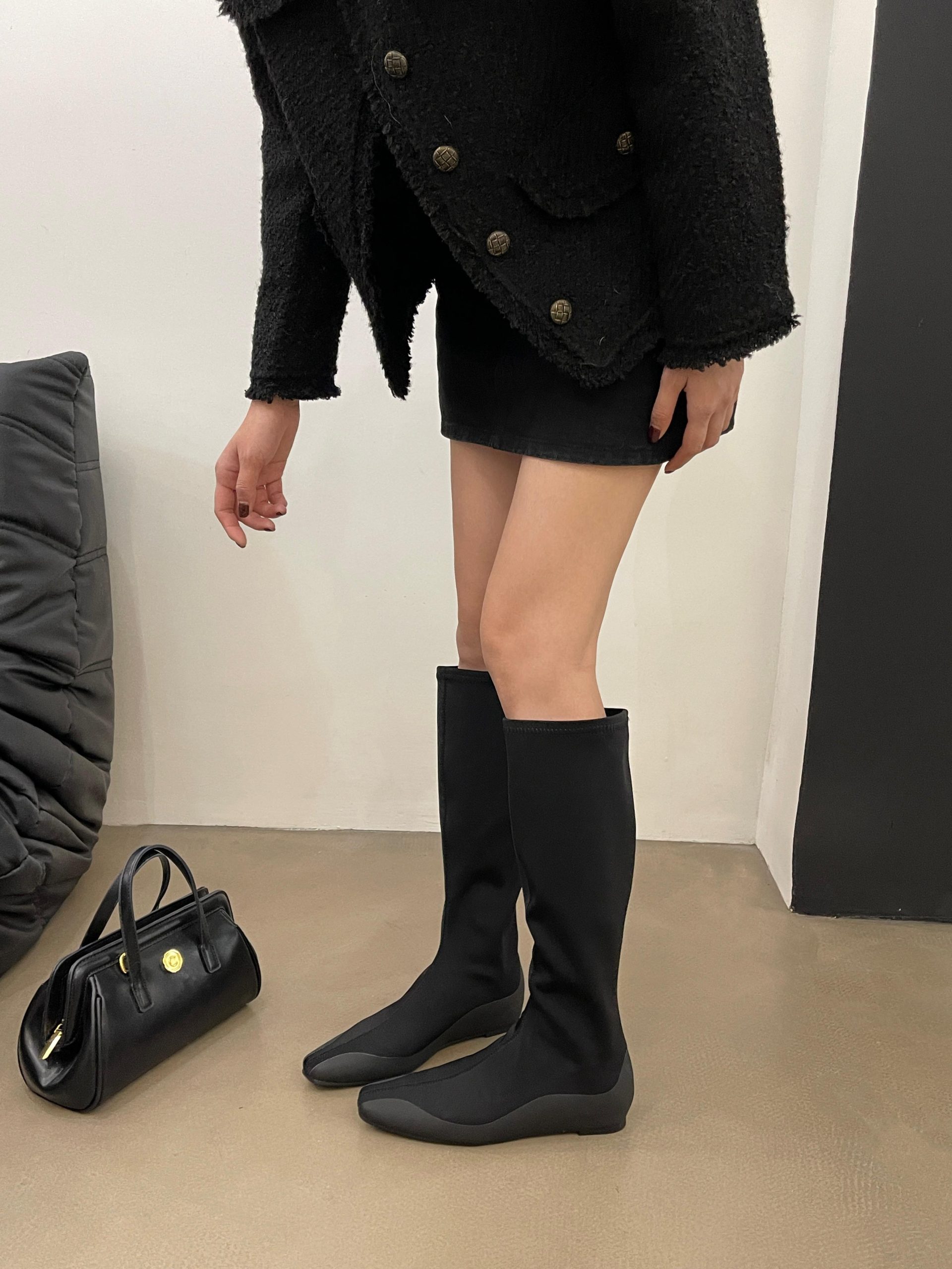 2024 Autumn New Negative Pressure Slimming Boots Sport Sole Stretch Boots Leg-Hugging Slim Boots Hidden Heel Tall Boots - Image 2